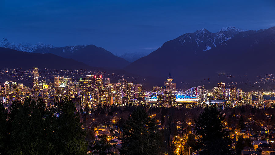 Vancouver at night Photograph by Pierre Leclerc Photography