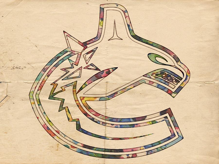 Vancouver Canucks Hockey Poster Painting by Florian Rodarte