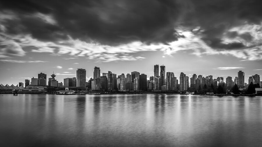 Vancouver City in Black and White Photograph by Pierre Leclerc Photography