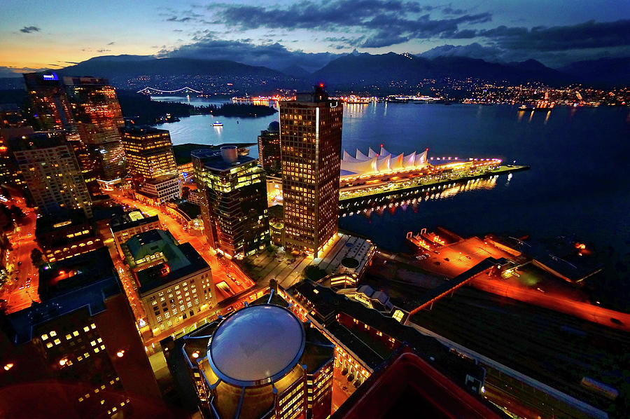 Vancouver City Skyline At Twilight Photograph by Totororo