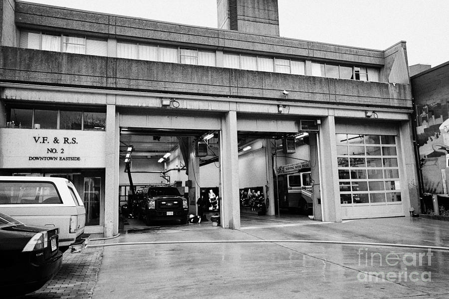 Vancouver fire rescue services hall 2 in downtown eastside BC Canada ...