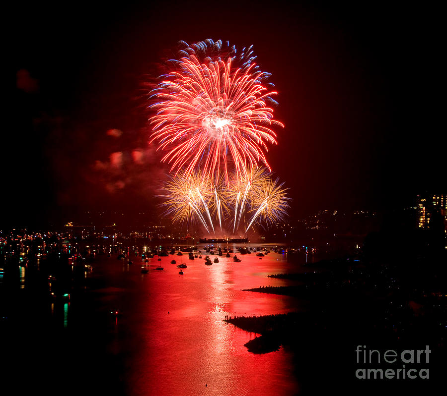 Vancouver Fireworks 5 Photograph by Terry Elniski