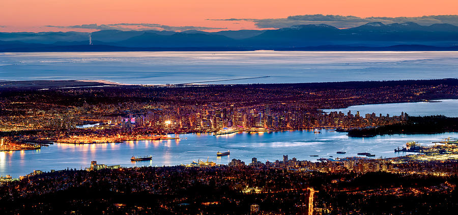 Vancouver from Above Photograph by Alexis Birkill
