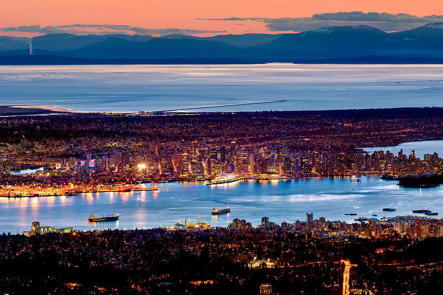 Vancouver From Above Crop Photograph by Alexis Birkill