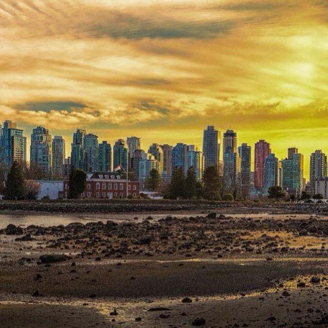 Skyline Photograph - #vancouver #rx1 #skyline by Ron Greer