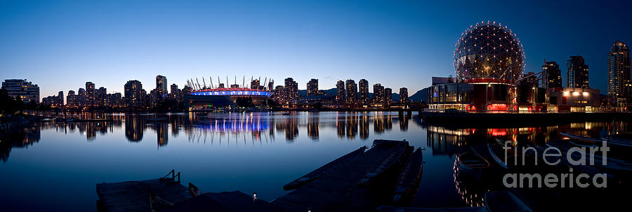 Vancouver Skyline At False Creek Photograph by Terry Elniski