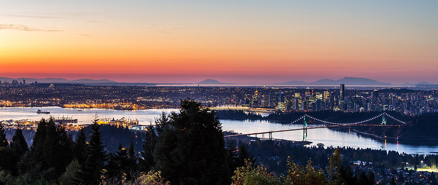 Vancouver Sunrise British Columbia Photograph by Pierre Leclerc Photography