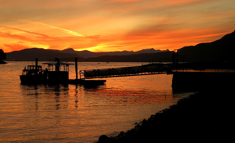Sunset Photograph - Vancouver Sunset by Brian Chase