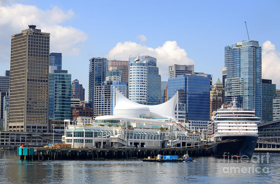 Vancouver Waterfront Landmarks Photograph by Charline Xia