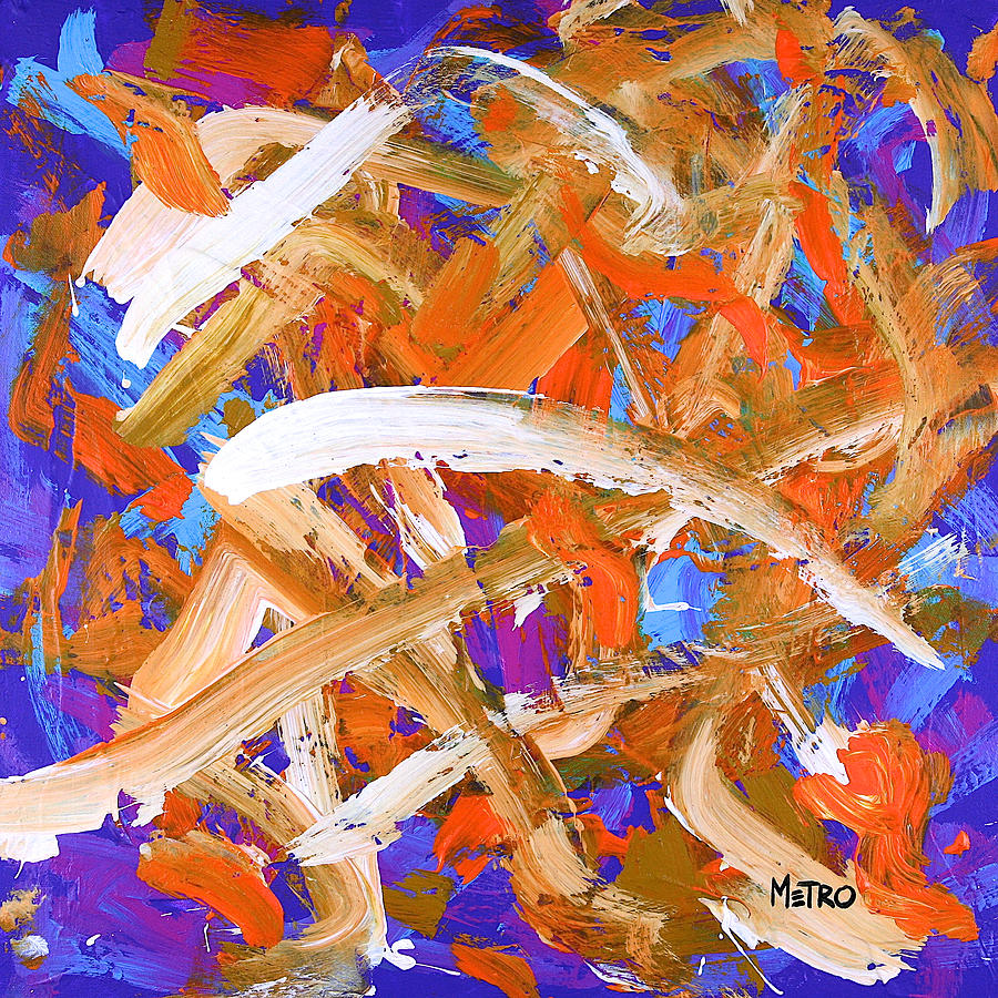 Abstract Painting - Vanilla Sky by Ron Krajewski