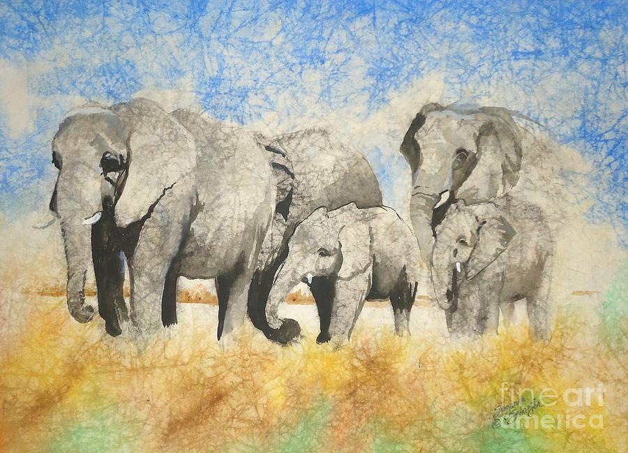 Vanishing Thunder Series - The Family  Painting by Suzanne Schaefer