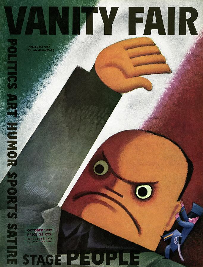 Vanity Fair Cover Featuring  A Caricature Photograph by Miguel Covarrubias