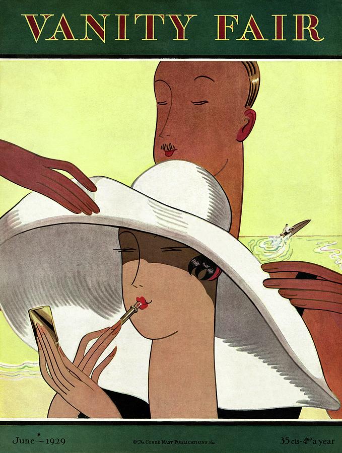 Vanity Fair Cover Featuring A Cartoon Man Painting by Marion Wildman