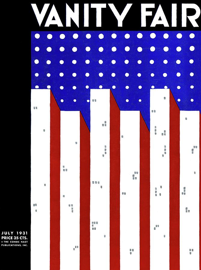 Vanity Fair Cover Of A Flag Skyline Photograph by Lieber Vanity Fair Cover Of A Flag Skyline Photograph by Lieber