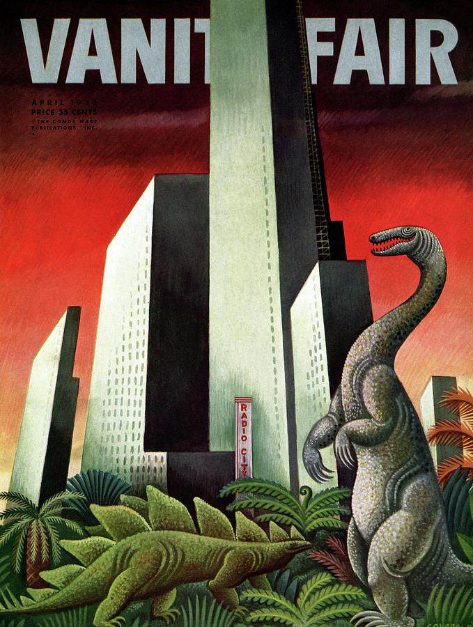 Vanity Fair Cover Featuring A City With A Jungle Photograph by Miguel Covarrubias