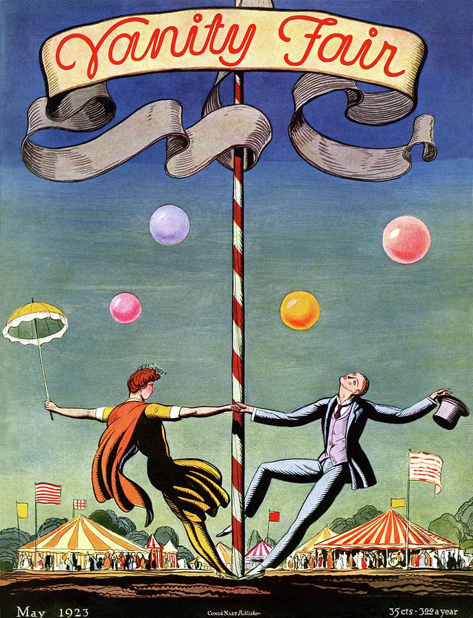 Vanity Fair Cover Featuring A Couple Dancing Photograph by Rockwell Kent