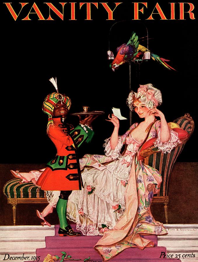 Vanity Fair Cover Featuring A Lady On A Chaise Photograph by Frank X. Leyendecker