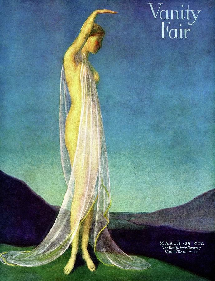 Vanity Fair Cover Featuring A Woman In A Sheer Photograph by Warren Davis