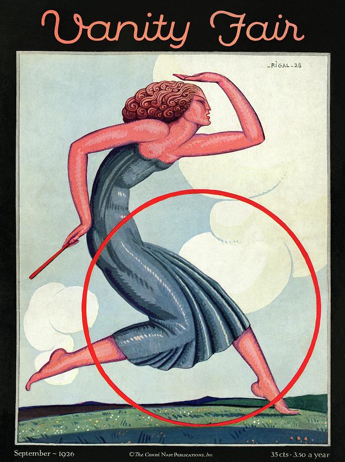 Vanity Fair Cover Featuring A Woman Playing Photograph by Pierre L. Rigal