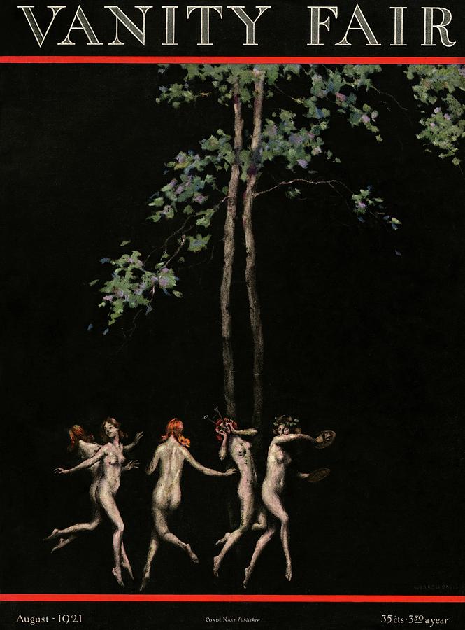 Vanity Fair Cover Featuring Five Wood Nymphs Photograph by Warren Davis