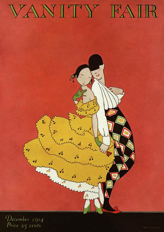 Vanity Fair Cover Featuring Two Dancers Photograph by A. H. Fish