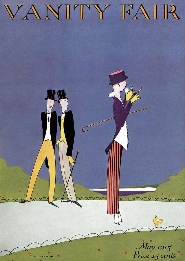 Vanity Fair Cover Featuring Two Men Wearing Top Photograph by A. H. Fish & Arthur H. Finley