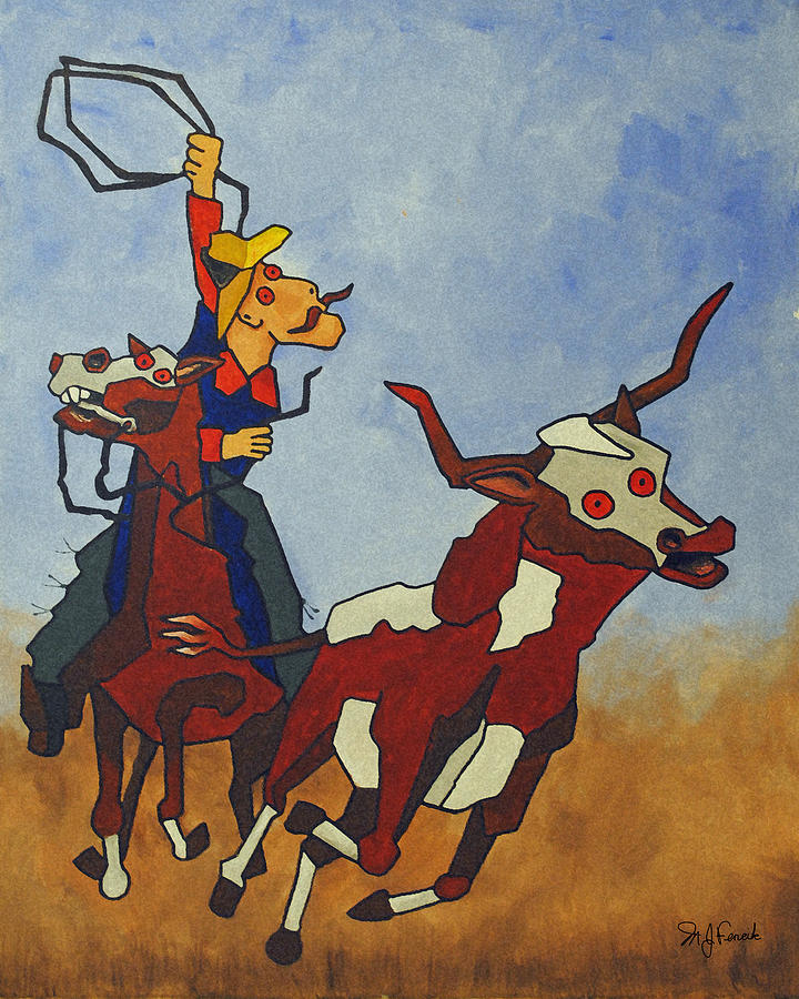 Vaquero Painting by Michael Fencik