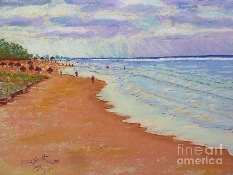 Varadero Beach Cuba Pastel by Rae  Smith PSC