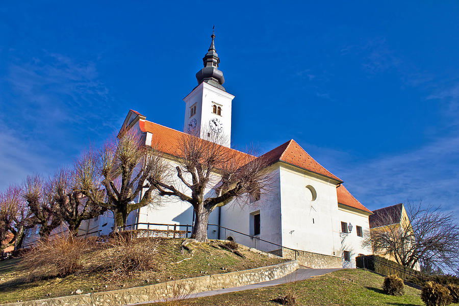 Varazdinske toplice church on hill Photograph by Brch Photography