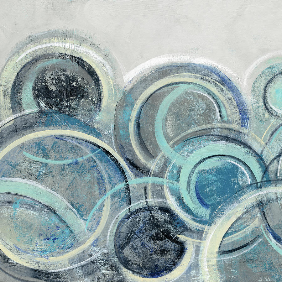 Variation Blue Grey II Painting by Silvia Vassileva Variation Blue Grey II Painting by Silvia Vassileva