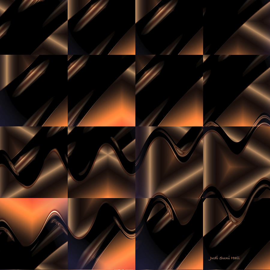 Variations in Brown Digital Art by Judi Suni Hall