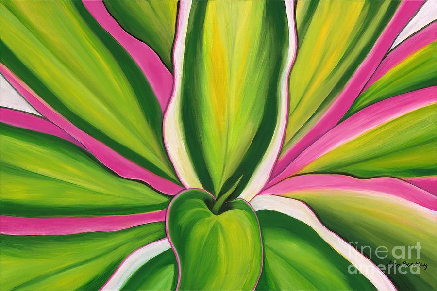 Nature Painting - Variegated Delight Painting by Lisa Bentley