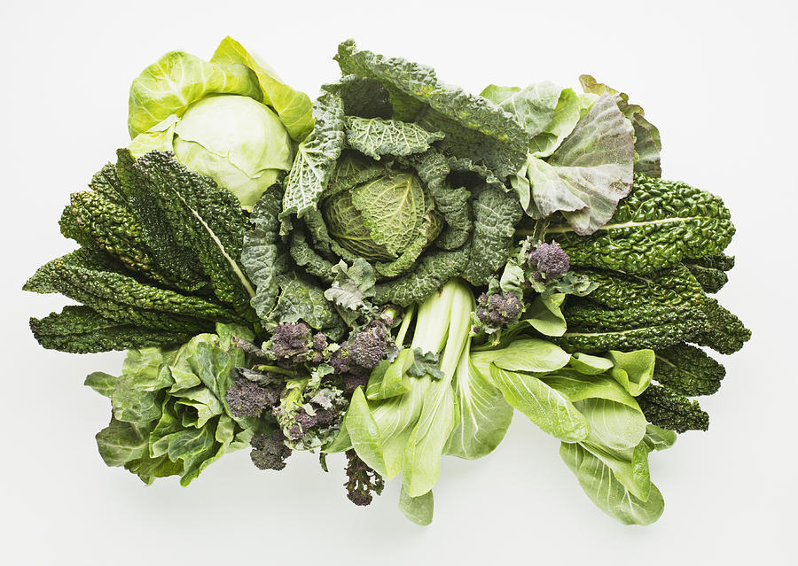 Variety of green vegetables Photograph by Martin Barraud