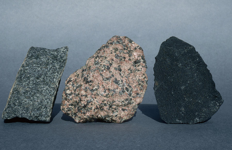 Variety Of Igneous Rocks Photograph by A.b. Joyce
