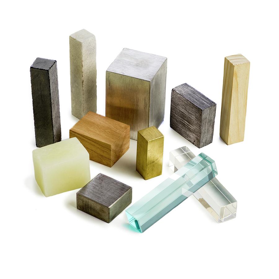 Variety Of Solid Materials Photograph by Science Photo Library