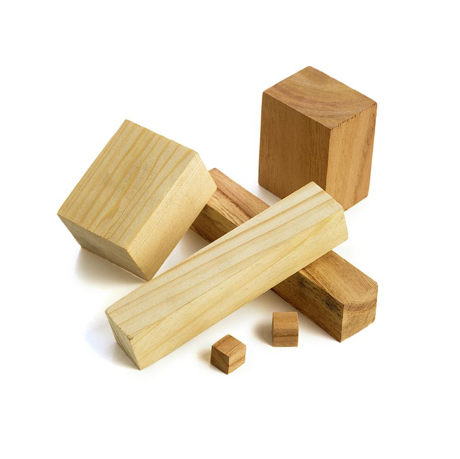 Variety Of Wooden Blocks by Science Photo Library