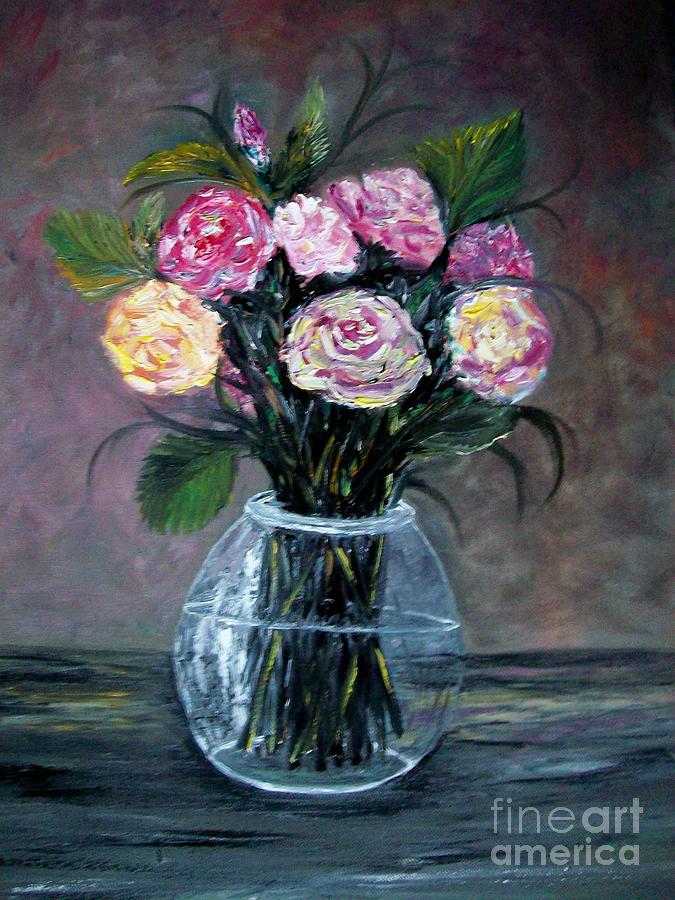 Rose Painting - Variety  Roses by Rhonda Lee