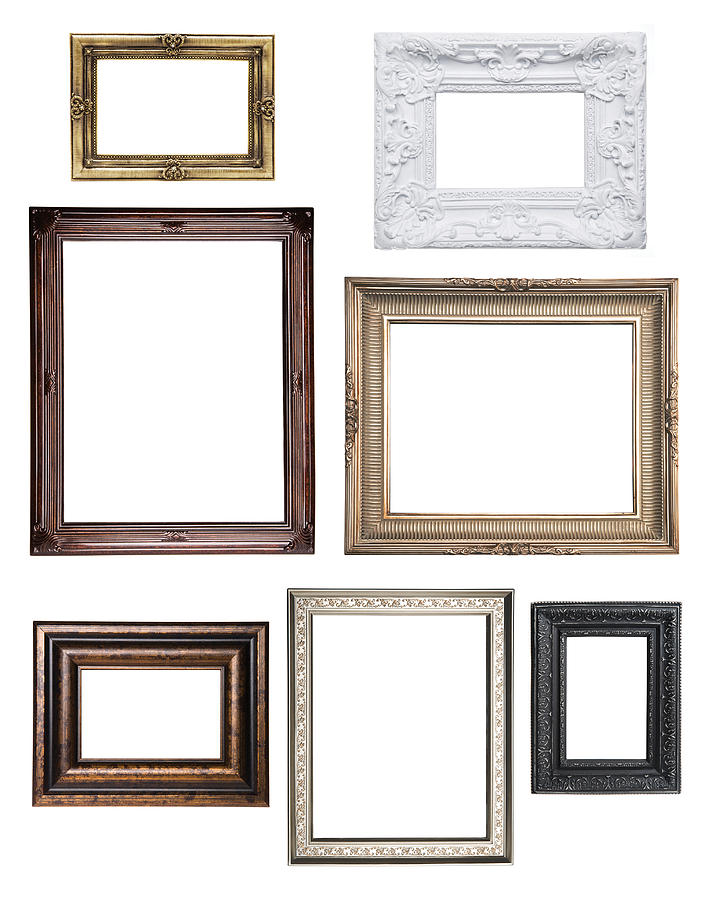Various empty classical frame collections Photograph by Rouzes