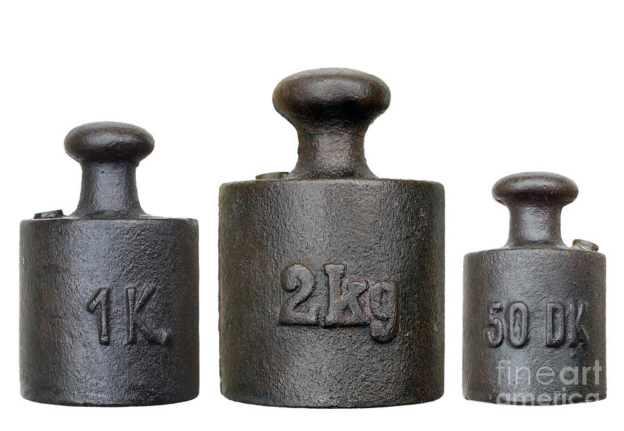 Vintage Photograph - Various Weights by Michal Boubin