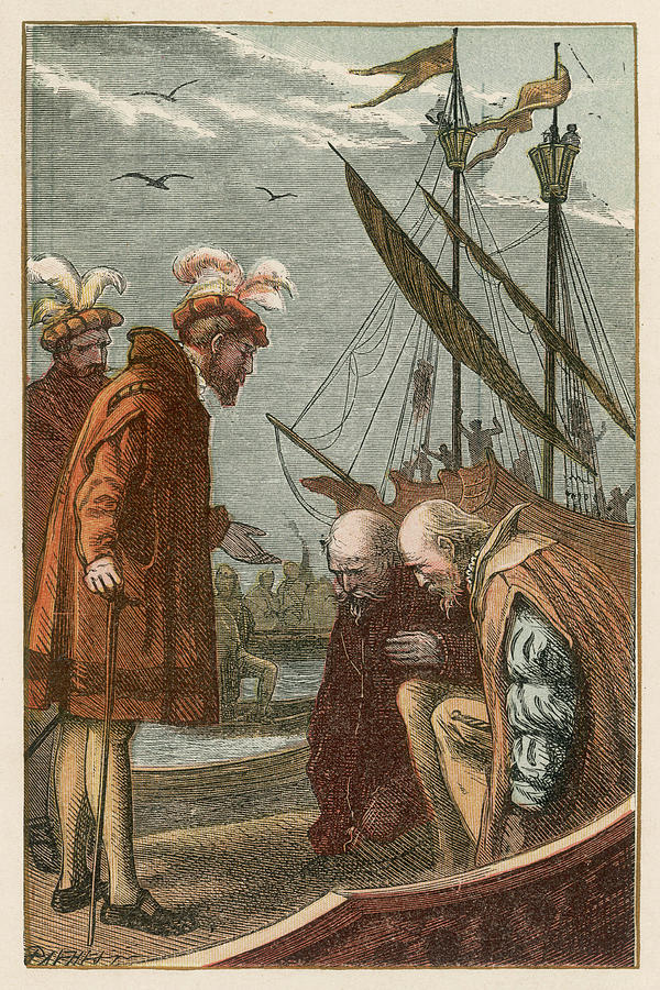 Vasco Da Gama On His Return Drawing by Mary Evans Picture Library