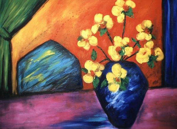 Vase Painting by Lynn Buettner