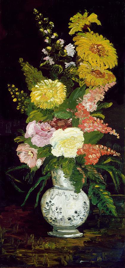 Vincent Van Gogh Painting - Vase Of Flowers, 1886 by Vincent van Gogh