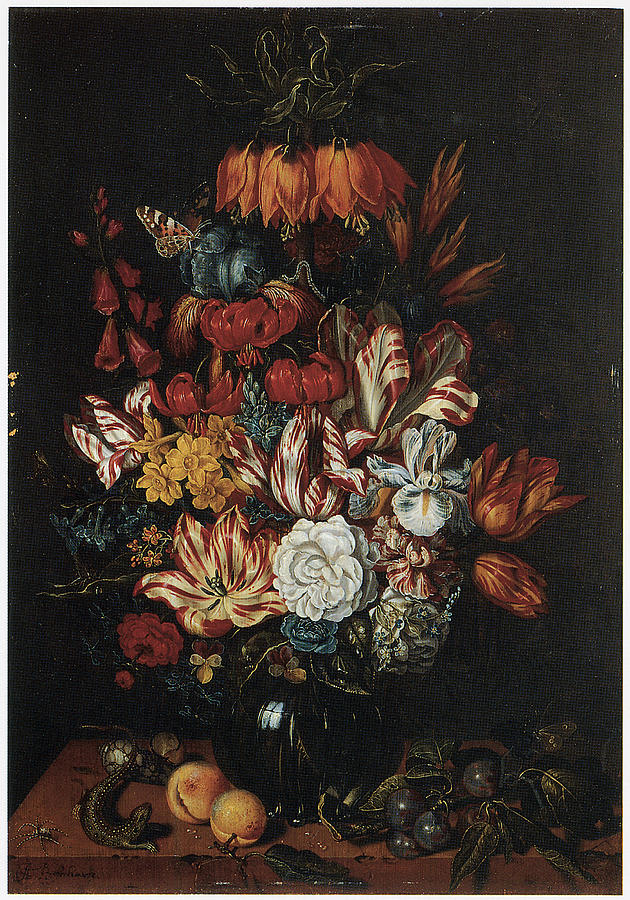 Tulip Painting - Vase of Flowers by Abraham Bosschaert