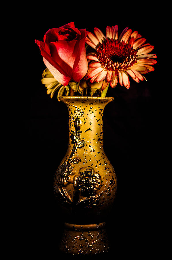 Vase Of Flowers Photograph by Gerald Kloss