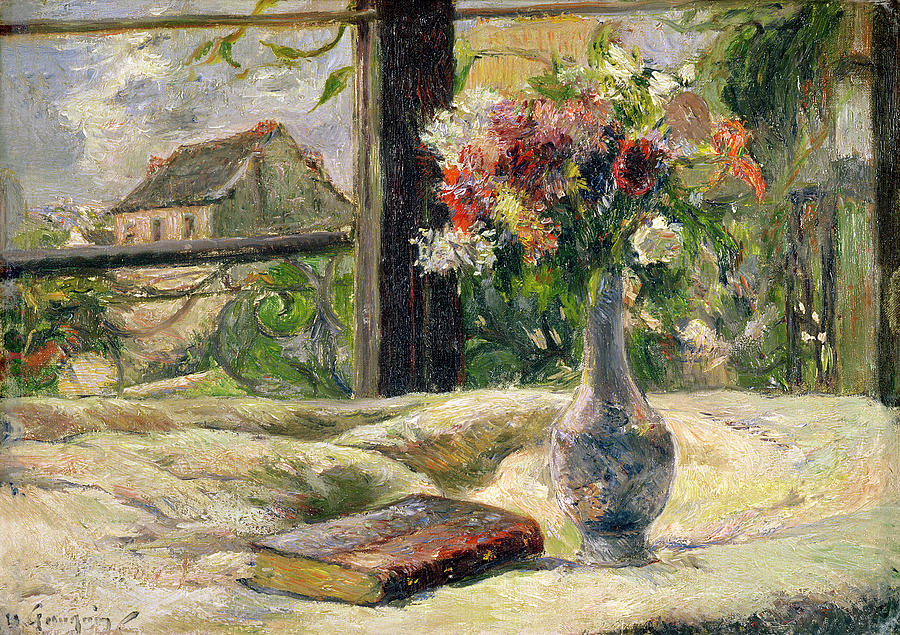 Vase Of Flowers Painting by Paul Gauguin