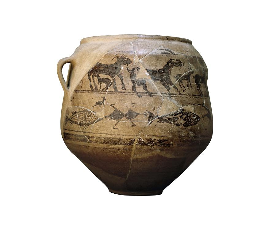 Animal Photograph - Vase Of The Goats. 4th C. Bc. Found by Everett