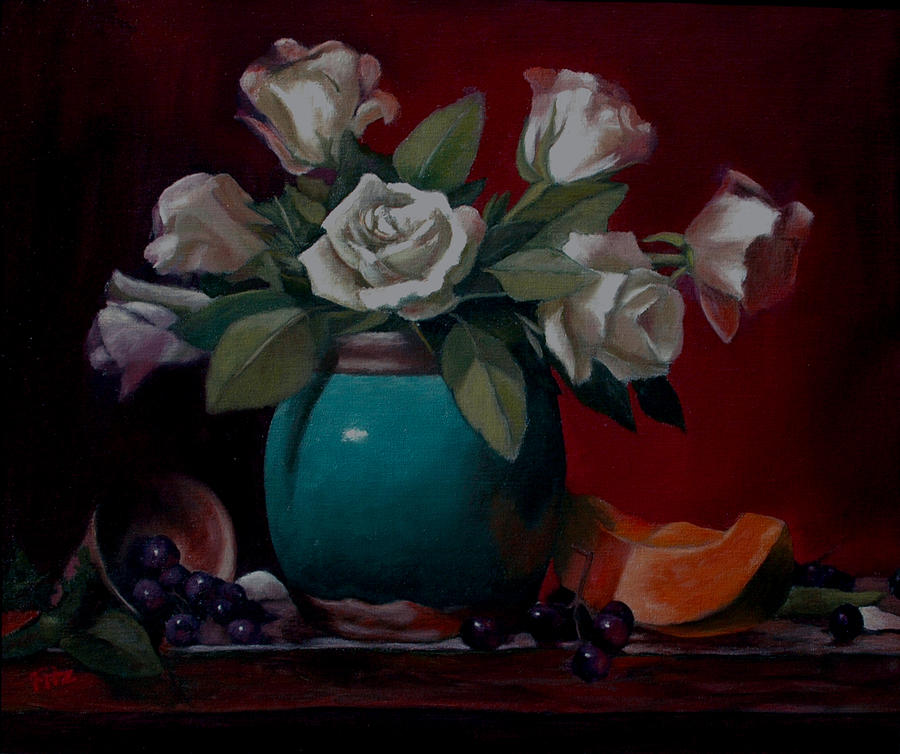 Vase Painting by Rick Fitzsimons