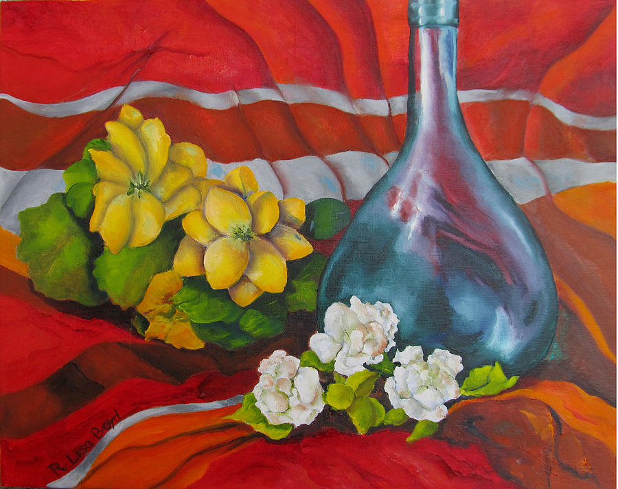 Vase with Flowers Painting by Lisa Boyd