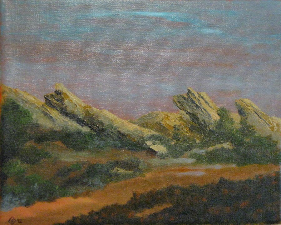 Vasquez Rocks Painting - Vasquez Rocks by Terry Sonntag Vasquez Rocks Painting - Vasquez Rocks by Terry Sonntag