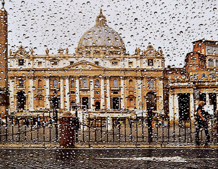 Vatican Between the Raindrops Photograph by Caroline Stella